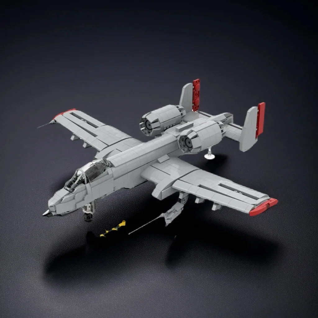 Фото 2468 деталей MOC Модель A-10 Warthog, строительные блоки, рождественские подарки, игрушка, архитектура, день рождения, 3D-конструктор, творческая идея №1