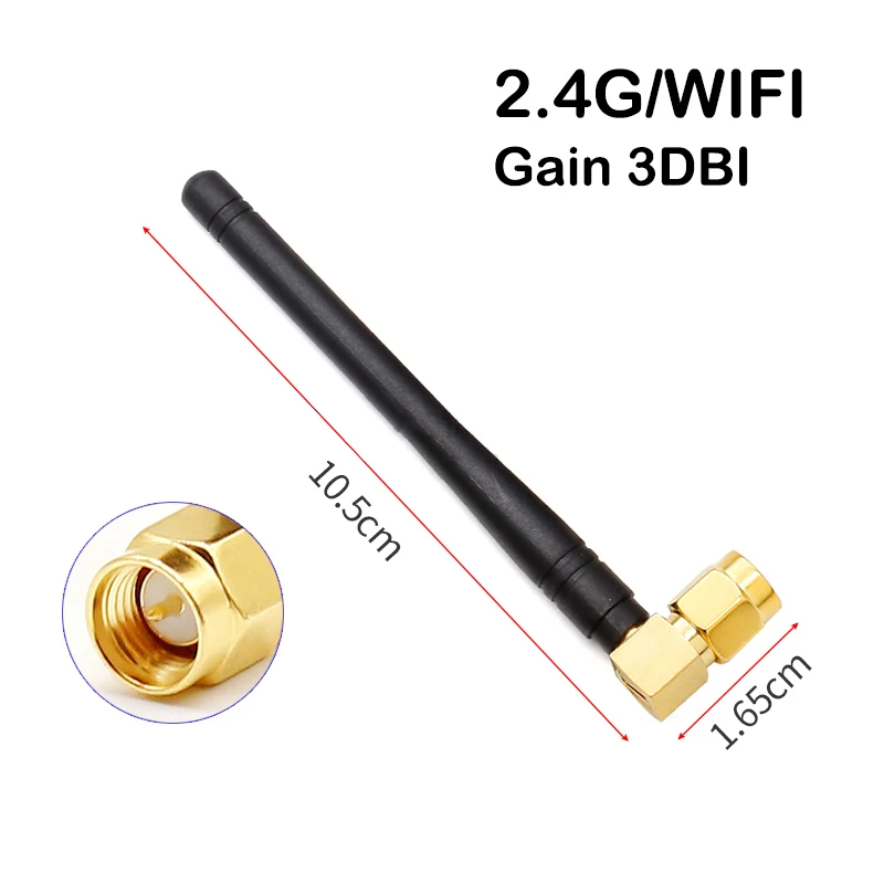 

3DBI Gain 2,4G bluetooth Wi-Fi Складная клеевая палка антенна колено SMA штекер Беспроводная маршрутизация мониторинг сетевой карты ZigBee модуль