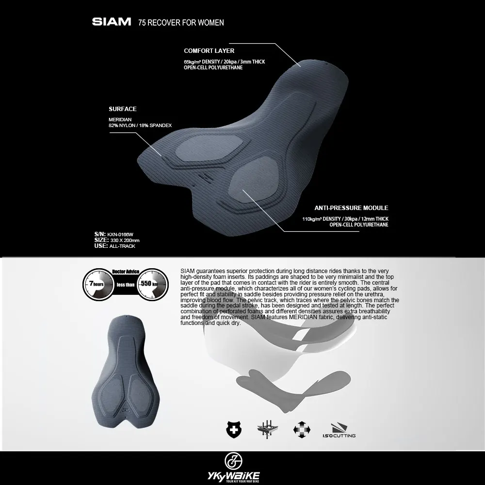 Женские велосипедные шорты YKYWBIKE