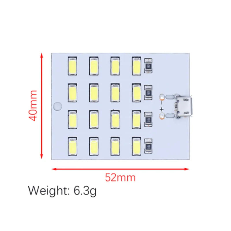 Высококачественный светодиодный светильник 5730 smd 5 в мА ~ белый Mirco Usb Светодиодная