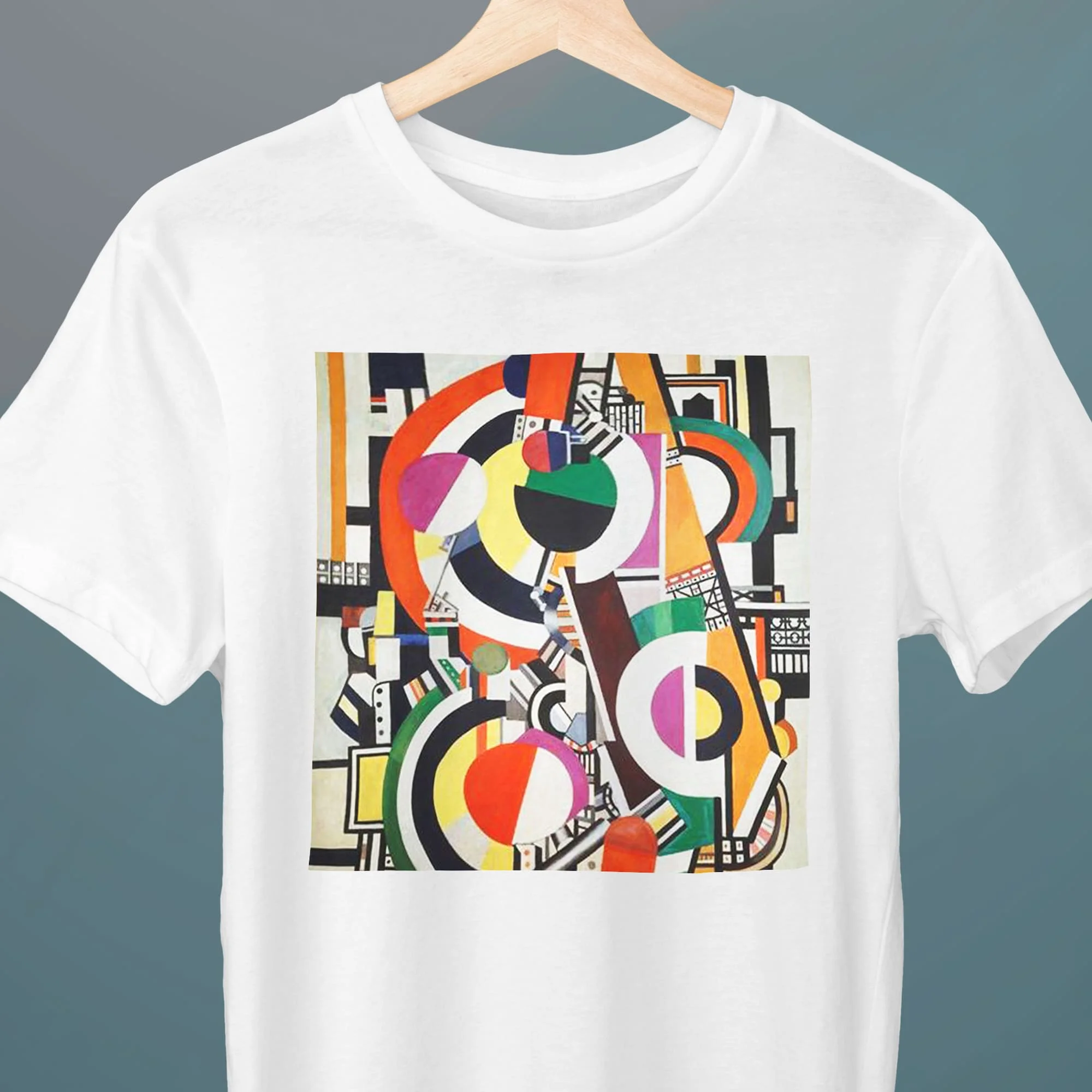 Диски, картина Фернанда легера, футболка унисекс, художественная футболка, кубизм, абстрактная, для нее, для него, любитель искусства