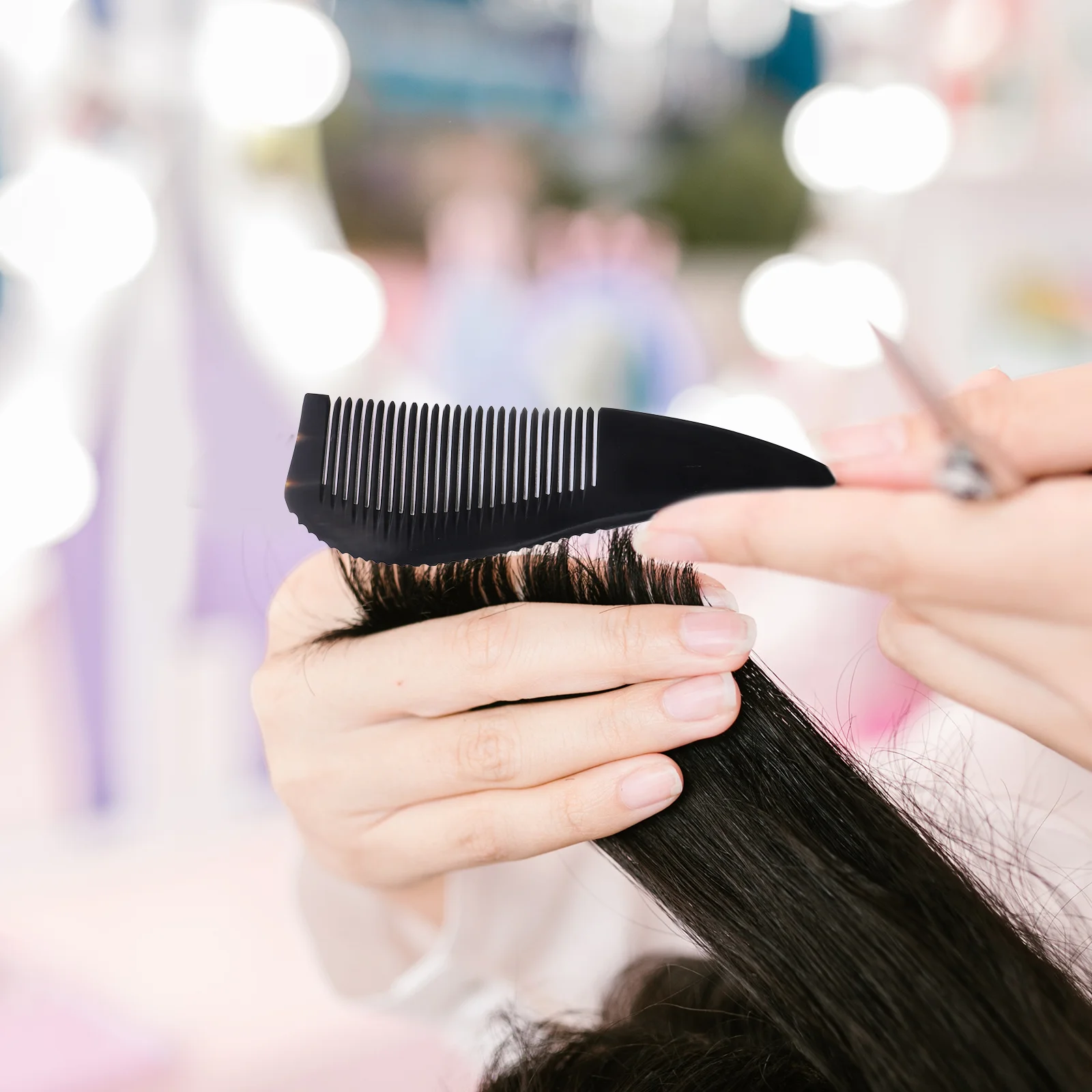 Расческа с рогом буйвола расческа тонкими зубьями бытовая антистатическая для