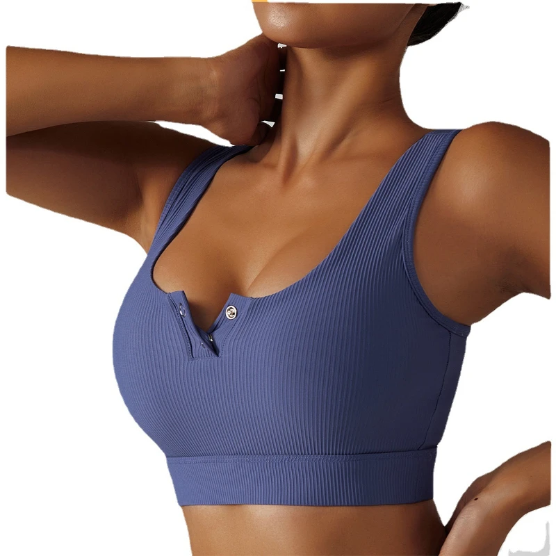 

Women's Sports Bra Seamless High Strength Running Bra Sexy Yoga Fitness Top Sports Underwear Push-Up Bra Sportswear Sports Vest