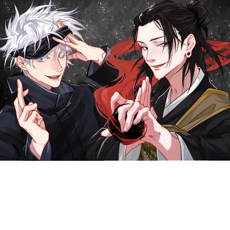 

Anime Keychain Jujutsu Kaisen Gojo Satoru Geto Suguru Acrylic Keyring Strap Figure Hanging Accessories 6cm