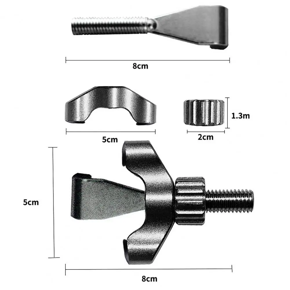 

Door Stopper Anti-rust Adjustable Thread Fixation Door Blocking Portable Type Door Lock Safety Door Lock Anti-collision