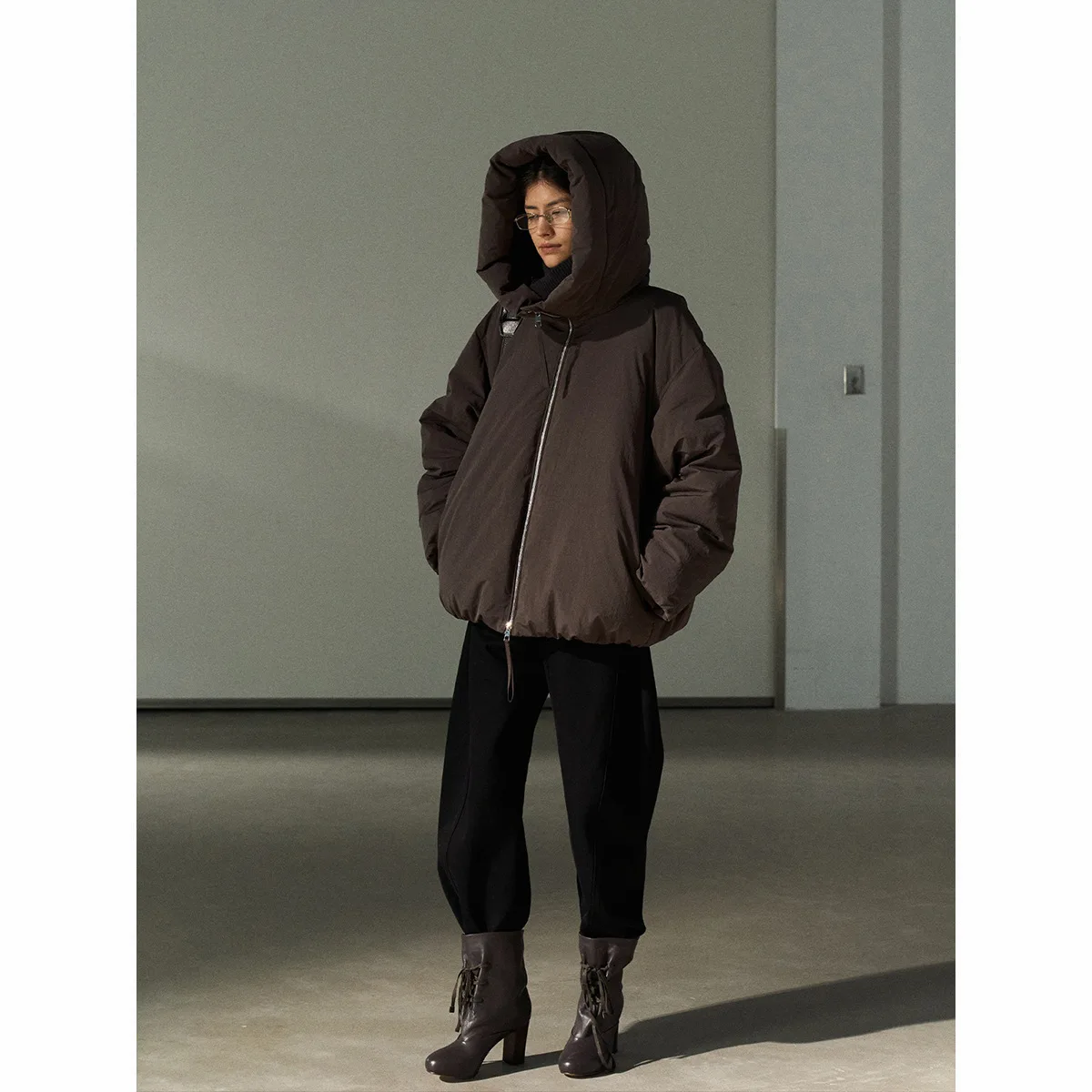 UMI MAO утолщенные теплые женские куртки зимнее пальто верхняя одежда на молнии с