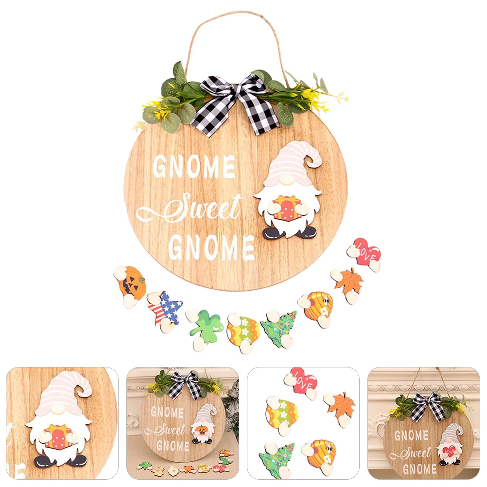 

Welcome To Our Home Sign Christmas Wreath Door Hanging Outdoor Decoration Plate