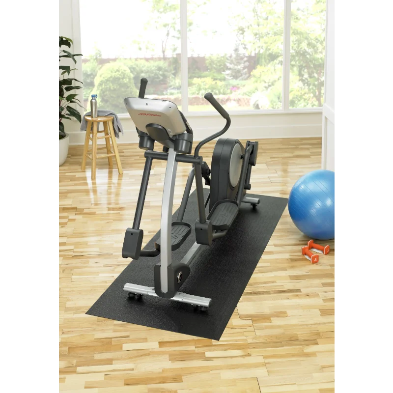 

SuperMats - Treadmill Mat - Standard Quality Dense Foam Vinyl - Fitness Equipment Mat, Black, 36 In. x 78 In. fitness mat