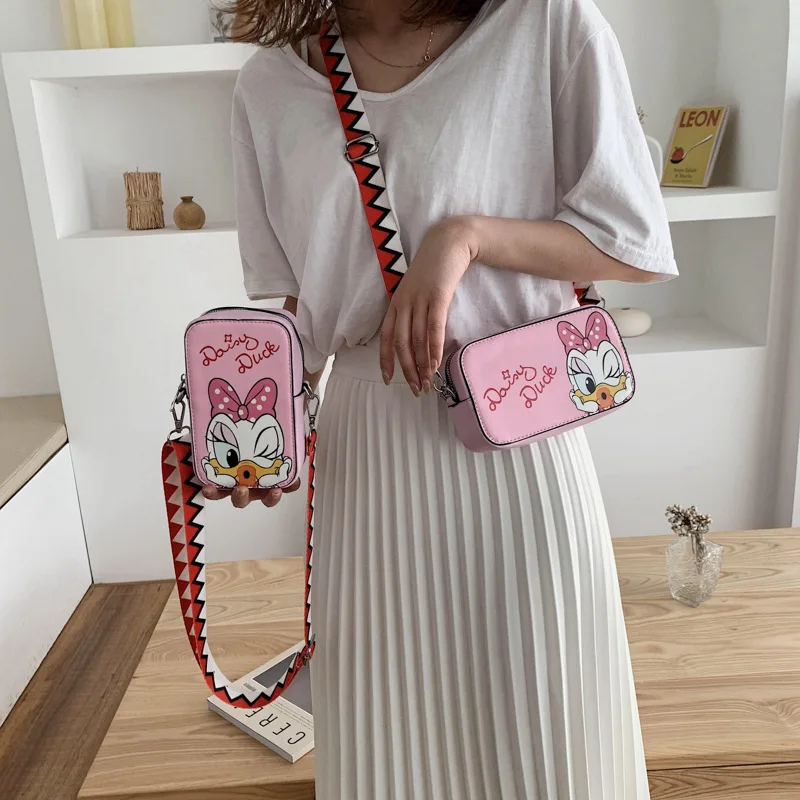 Disney Purse for Girl Kid Boy Children Mickey Mouse Shoulder Bag Women Cute Cartoon Crossbody Bag for Waterproof with Zipper