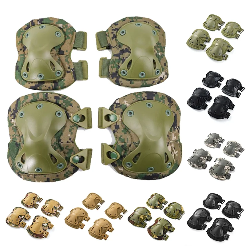 Safety Gear Elbow And Knee Protective Fitness Pads CS Tactical Armor Gym Outdoor Sport Military Protector Training And Exercise