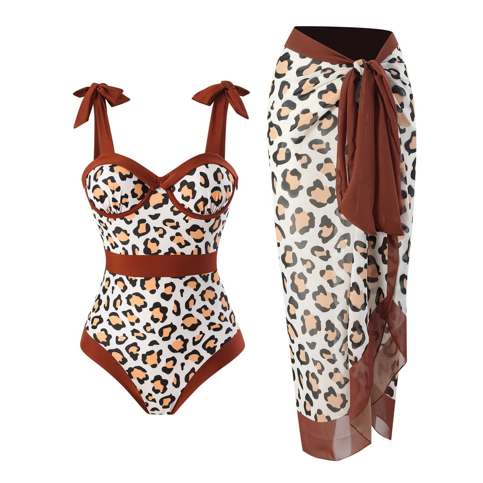 

Women Vintage Colorblock Abstract Floral Print 1 Piece Swimwear+1 Piece Cover UP Two Piece Red Bikini Black Thong Swimsuit