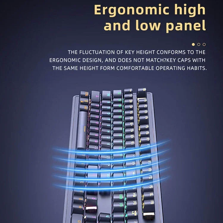 Долговечная пользовательская клавиатура аксессуары для ПК 104-клавишная игровая