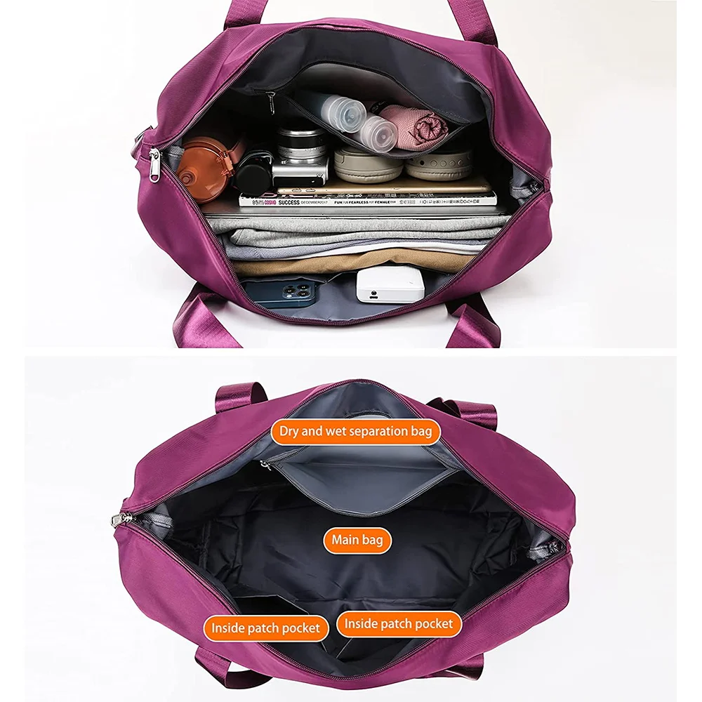 Folding Large Capacity Travel Bags Waterproof Luggage Tote Handbag Travel Duffle Bag Gym Yoga Storage Shoulder Bag for Women Men