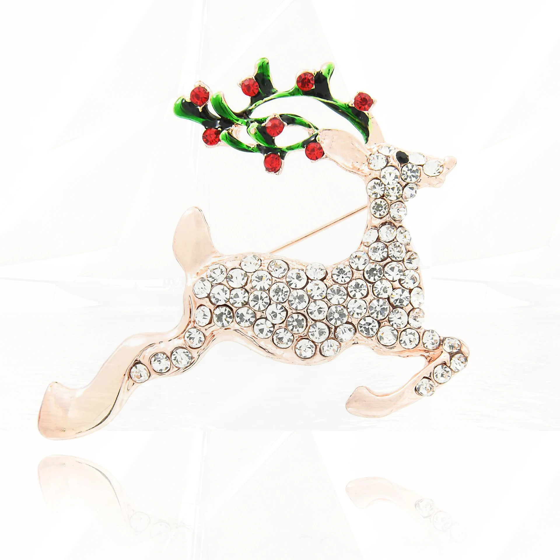 Металлическая брошь Модная бижутерия подарок для женщин Рождественский Декор