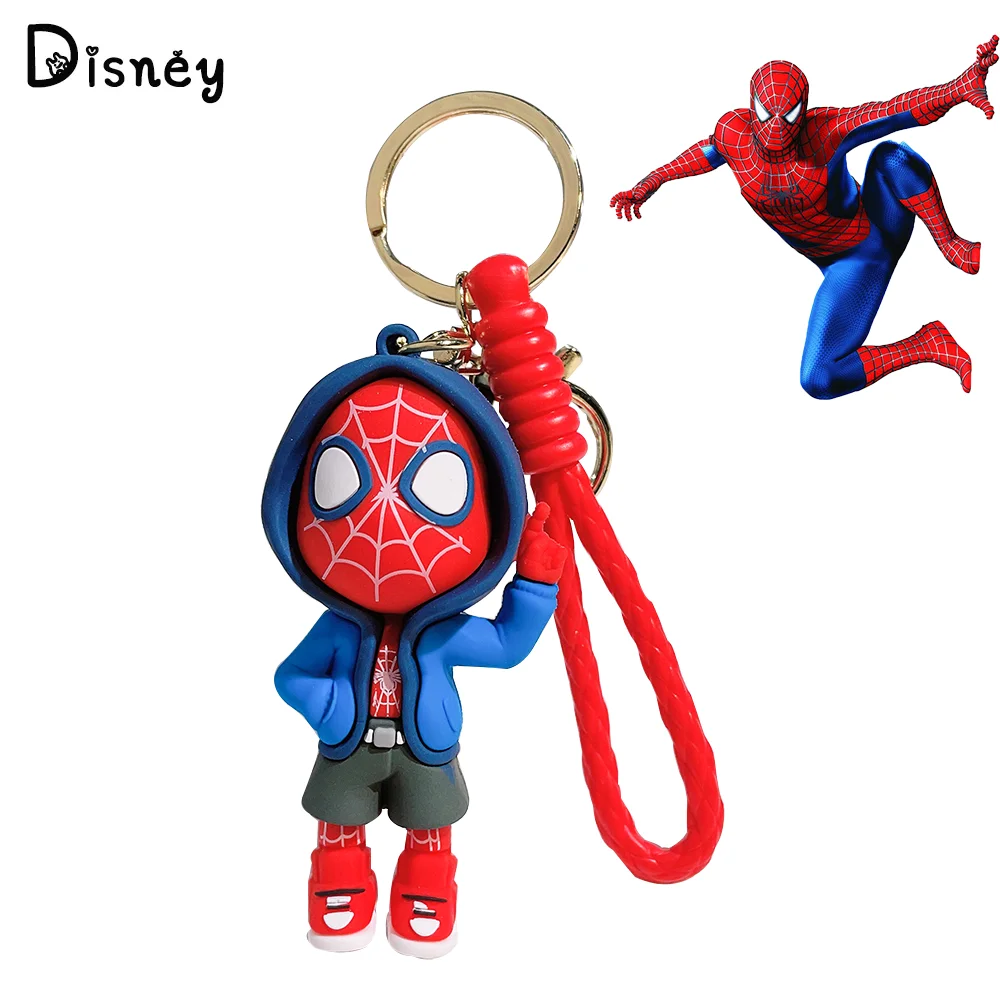 

Marvel Movie Avengers Keychain Cute Jewelry Superhero Iron Man Spiderman Pendant Keyring Car Backpack Key Chain Accessories Gift