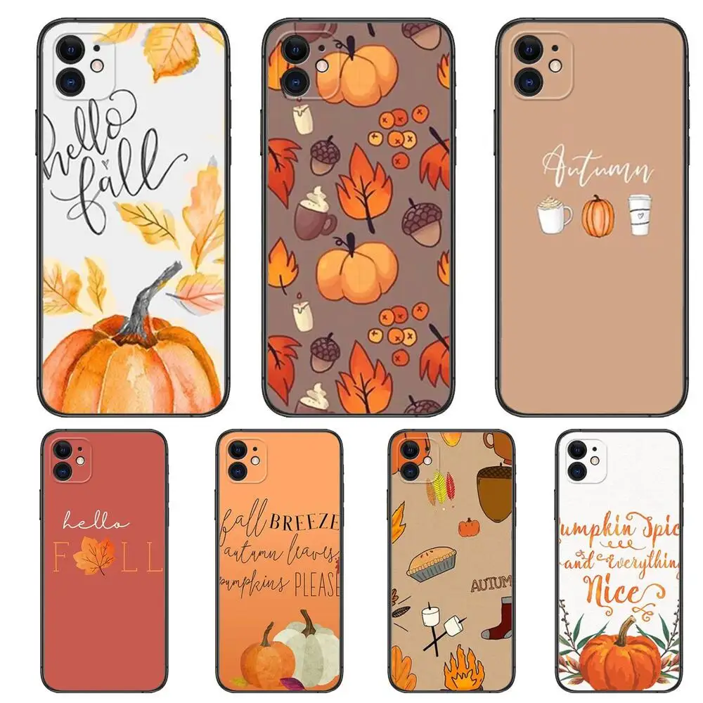 

Pumpkin happy fall Phone Cases For iphone 13 Pro Max case 12 11 Pro Max 8 PLUS 7PLUS 6S XR X XS 6 mini se mobile cell