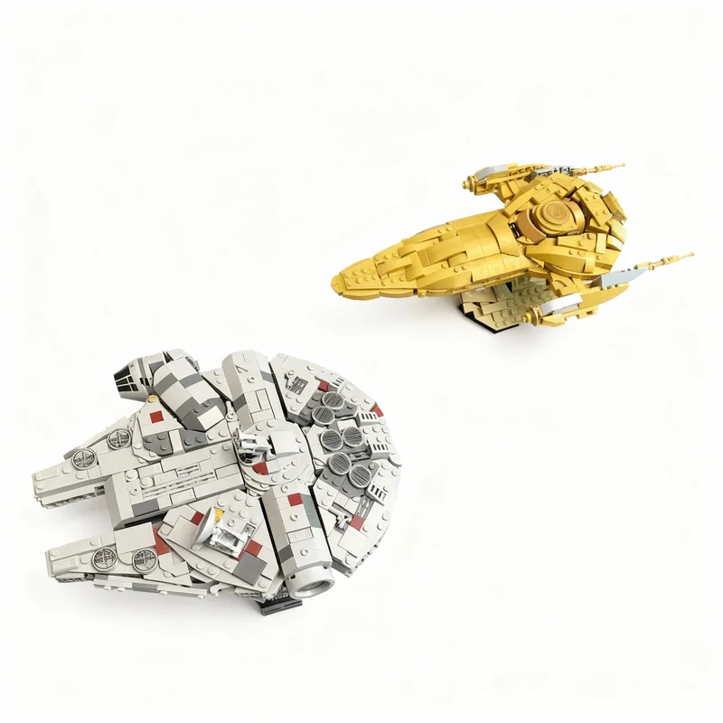 578 деталей MOC Золотой Нубийский Королевский Космический Корабль, модель из строительных блоков, архитектурные игрушки, идея для рождественского подарка, развивающий конструктор (art.: 3920d7affe062) - 3920d7affe062