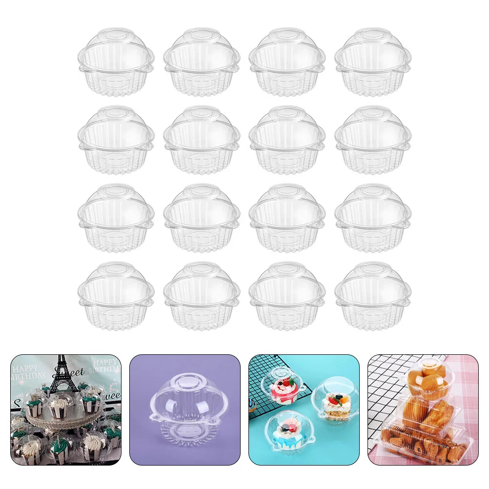 

50pcs Portable Cake Box Birthday Cake Packaging Box Dessert Storage Case