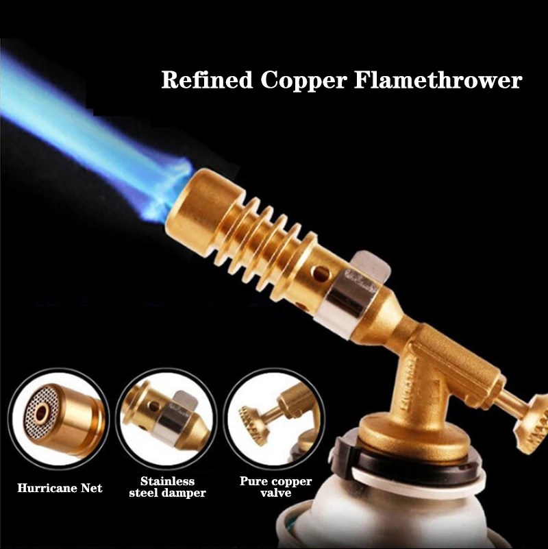 Gas Burner Welding Torch Portable Gas Torch Blowtorch Copper High Temperature Brass Gas Torch Brazing Solder Welding Plumb