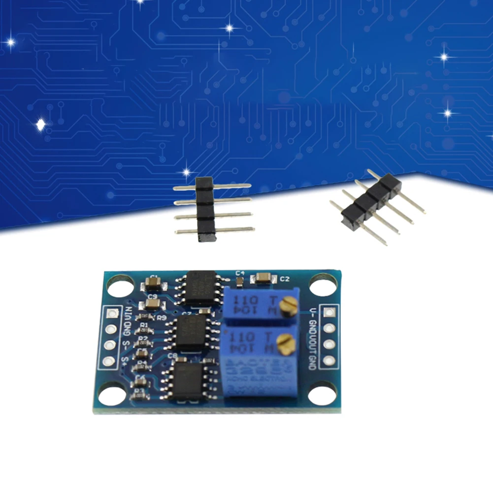 

AD620 Microvolt MV Voltage Amplifier Signal Instrumentation Module Board 3-12VDC 1.5-1000 Times Adjustable AD620 Transmitter