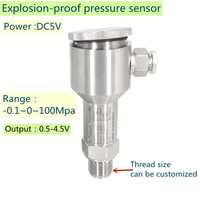 0 5 4 5v output explosion proof pressure sensor hydrostatic pressure transmitter oem for oil fuel gas pressure