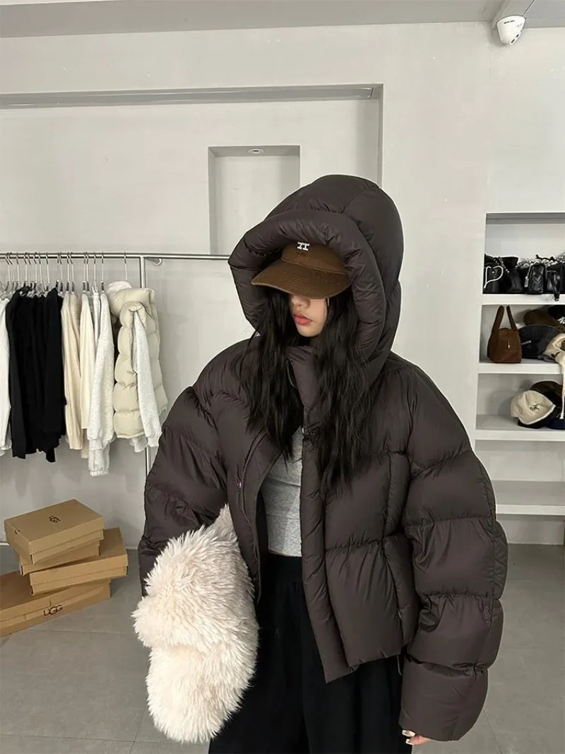 Shpmishal 2024 новая зимняя утолщенная дизайнерская хлопковая куртка с капюшоном