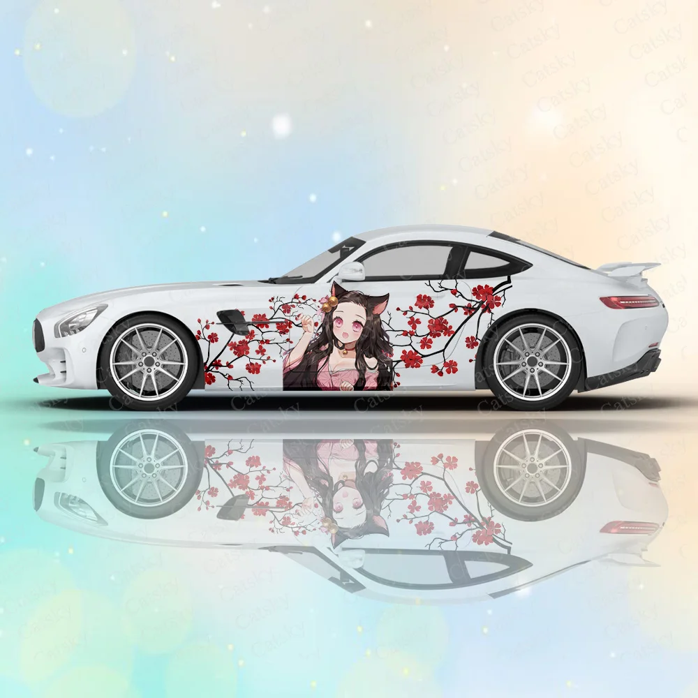 

Kamado Nezuko Anime Demon Slayer Car Body Stickers Anime Itasha Car Side Decal Sticker Car Body Sticker Car Decoration Stickers