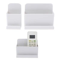1pc wall mounted organizer storage box remote control air conditioner storage case mobile phone plug holder stand container rack