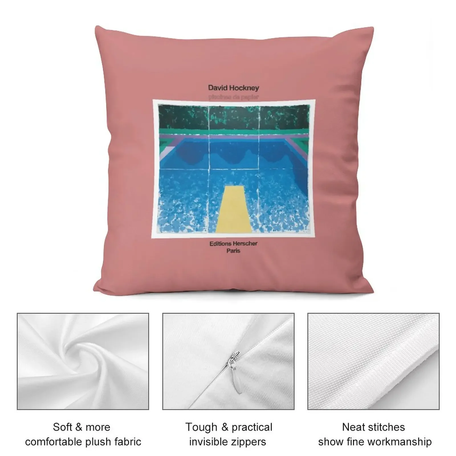 Девід Хокни Выставочное искусство - ПИСКИНДЕ ПАПЕР Декоративная подушка