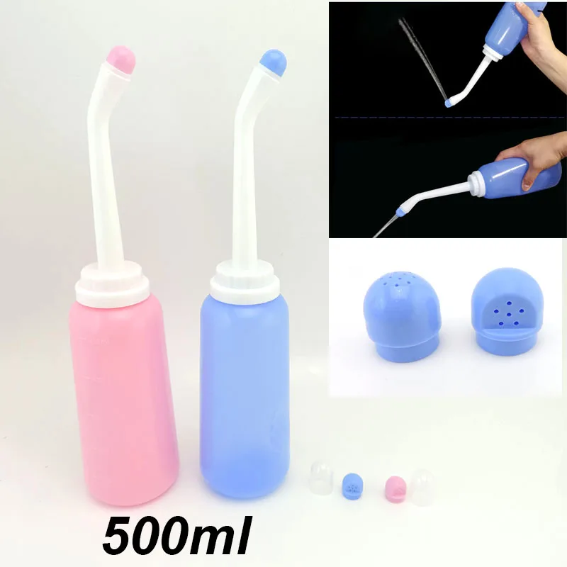 

500ml Portable Travel Hand Held Bidet Sprayer Bottle Nozzle Toilet Personal Cleaner Seat Hygiene Spray Washing 2 way