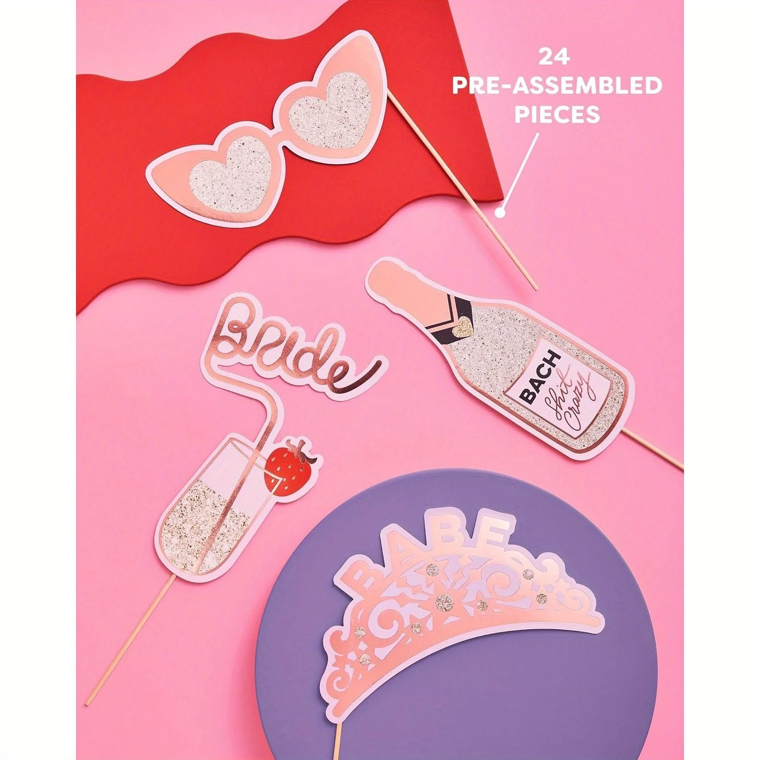 23-компонентный Реквизит Для Фотобудки Набор Девичника Искусственные Украшения