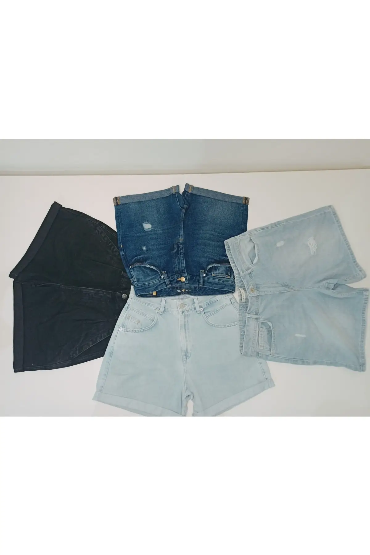 

Women's Shorts Light Blue Denim New Summer Style Bermuda Basic Short Pants Streetwear Home Fashion Short Pants