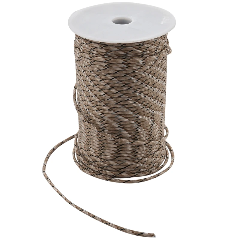 

100M 4Mm 9 Stand Cores Paracord For Survival Parachute Cord Lanyard Camping Climbing Camping Rope Hiking