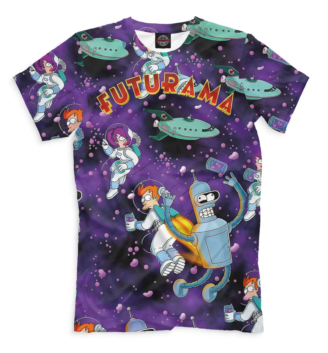 Футболка Филипп Фрай Туранга Лила Бендер Futurama