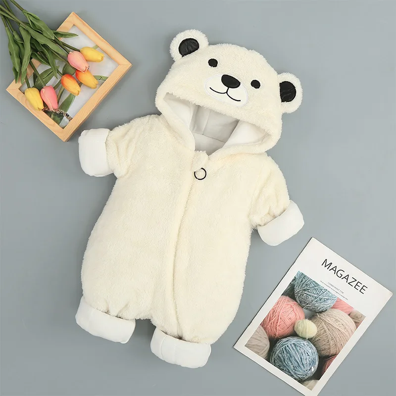 Winter Baby Romper Newborn Baby Clothes Winter Baby Jumpsuit Padded Clothe Infant Baby Onesie Baby Clothes New Born images - 6