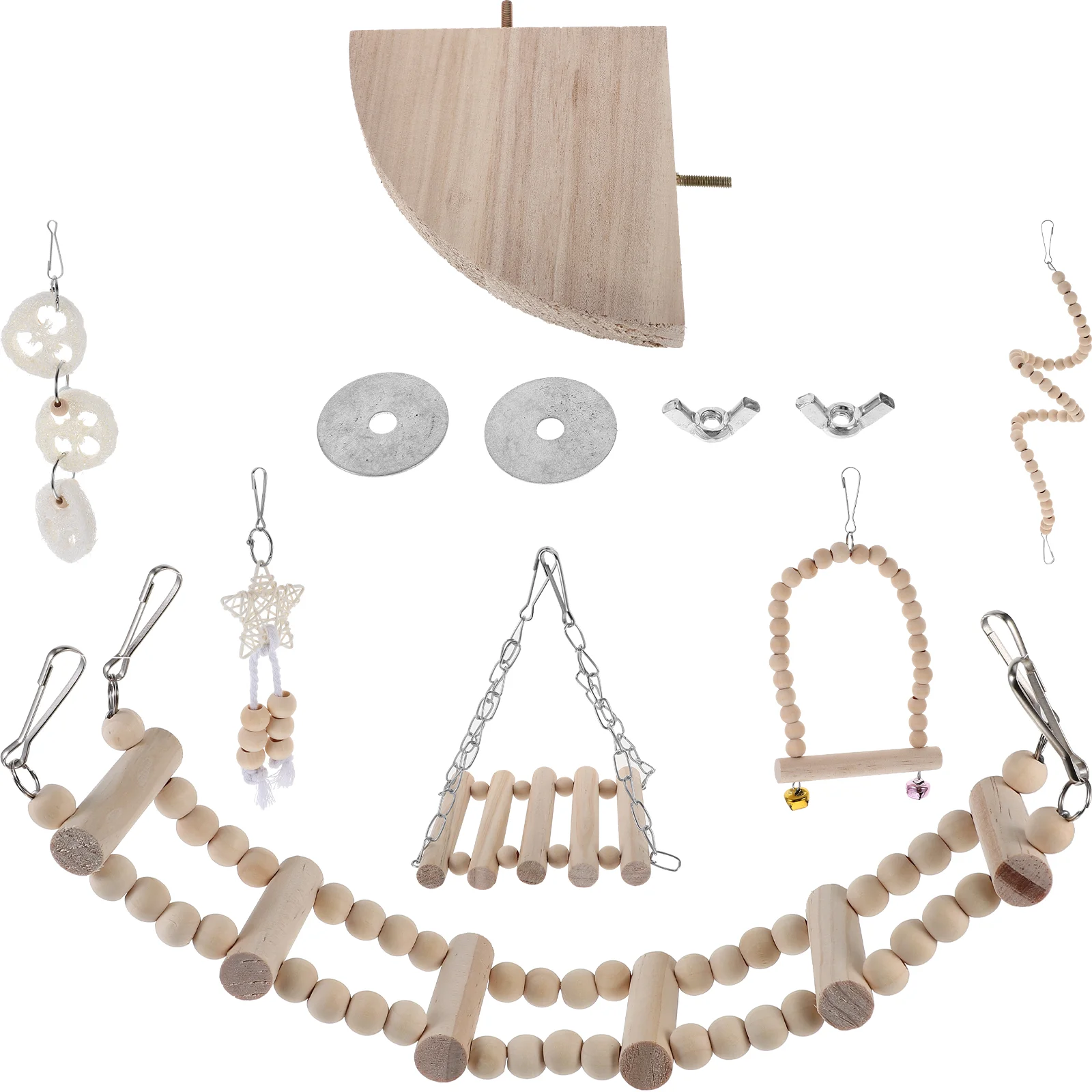 

Parrot Chew Toy Bird Toys Cockatiels Small Training Supplies Wooden Large Birds