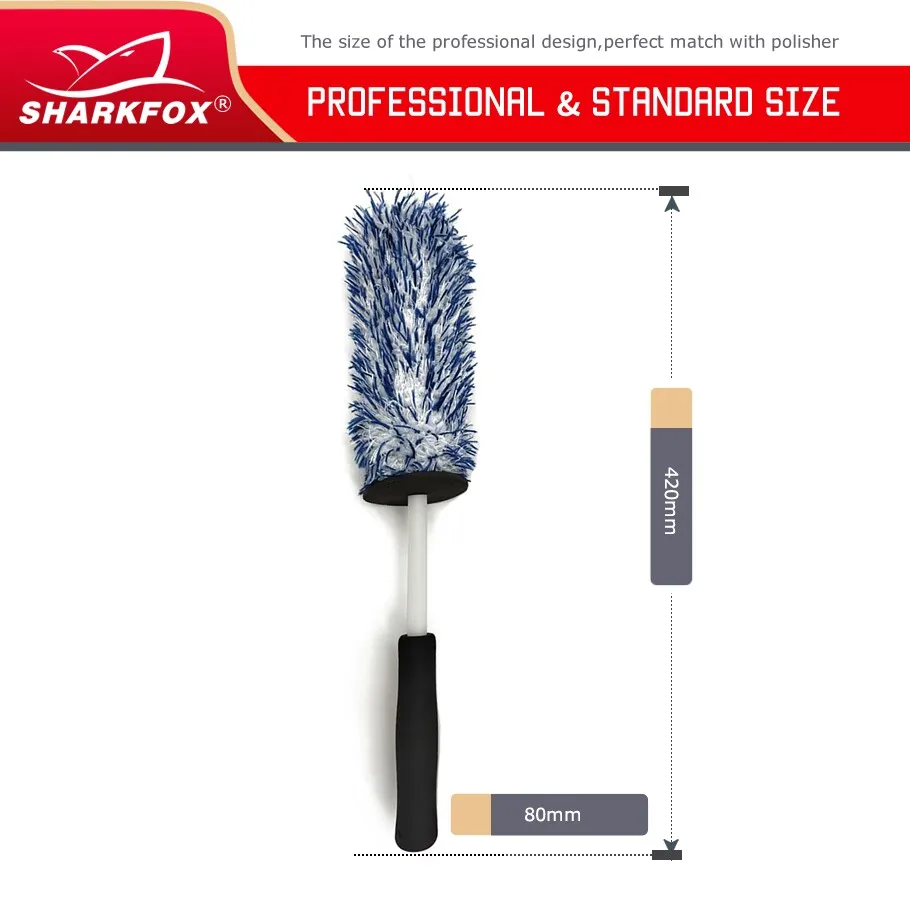 Sharkfox Автомойка Щетка для колес из микрофибры Нескользящие ультрамягкие перчатки