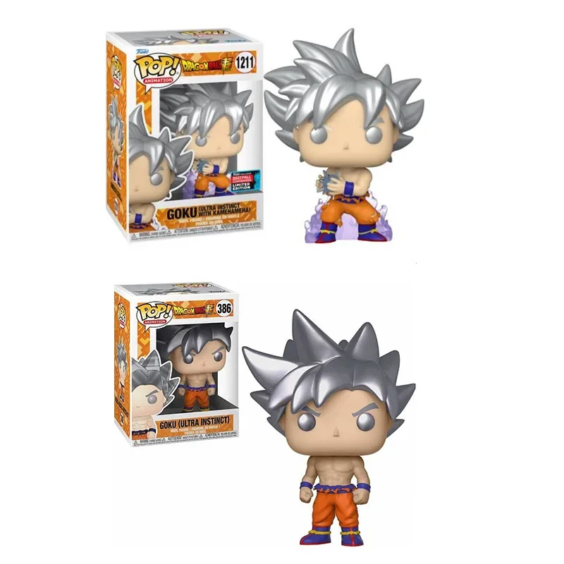 Funko Dragon Balls Goku (Ultra Instinct with Kamehamena) 1211 # POP 386 фигурка модели игрушки ПВХ Виниловая