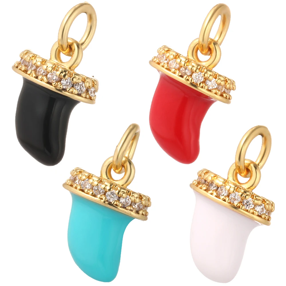 

Cute Enamel CZ Chili Charms for Jewelry Making Supplies Accessories Make Diy Earrings Bracelet Neckalce Designer Phone Charm