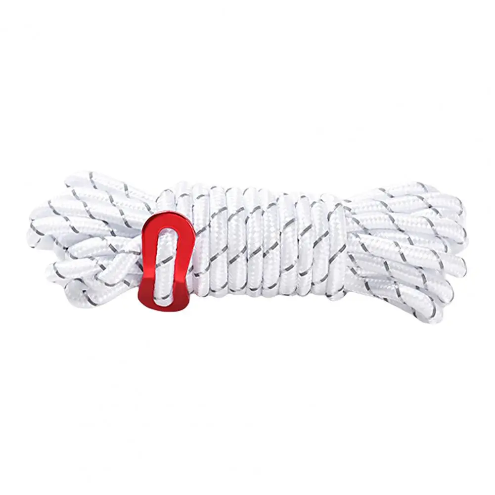 

1Pc Simple Solid Hardness Convenient Reflective Rope Camping Reflective Windproof Tent Cord Tent Accessories Canopy Cord