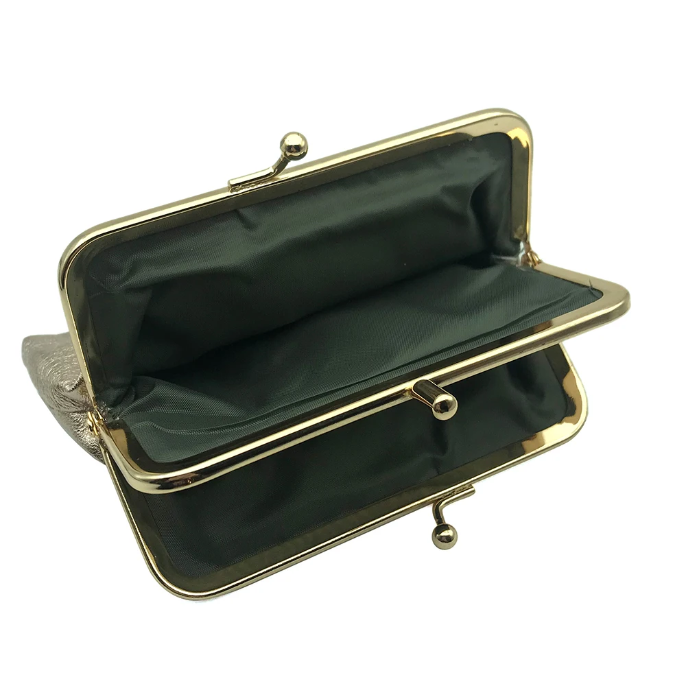 NICOLE & CO Women Genuine Leather Key Wallet Original New Mini Coin Purse Men Metal Hasp Sheepskin Card&ID Holder Bag Money Clip