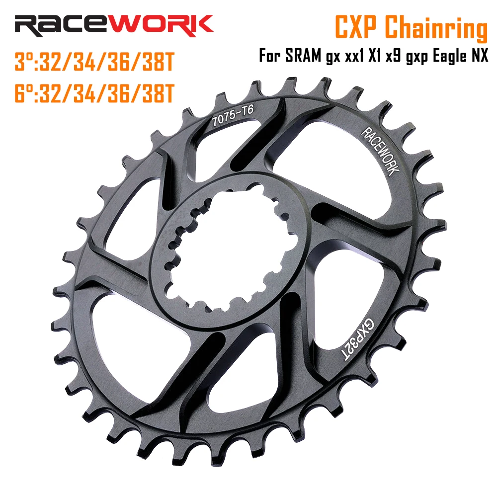 

Racework GXP MTB Mountain Bike Tooth Disc Positive and Negative Tooth Disc 30T/32T/34T/36T/38T Crown for Sram 11/12S NX XX XO GX