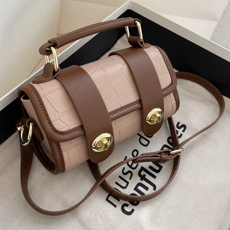 

Small Leather Bag Women's 2022 New Fashion Handbag Women Messenger Bag Fashion All-Matching Handbags Boston Bag