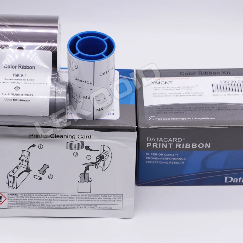 Цветовая лента ymcko для принтера id-карт оригинал карта данных CD800 535000-003