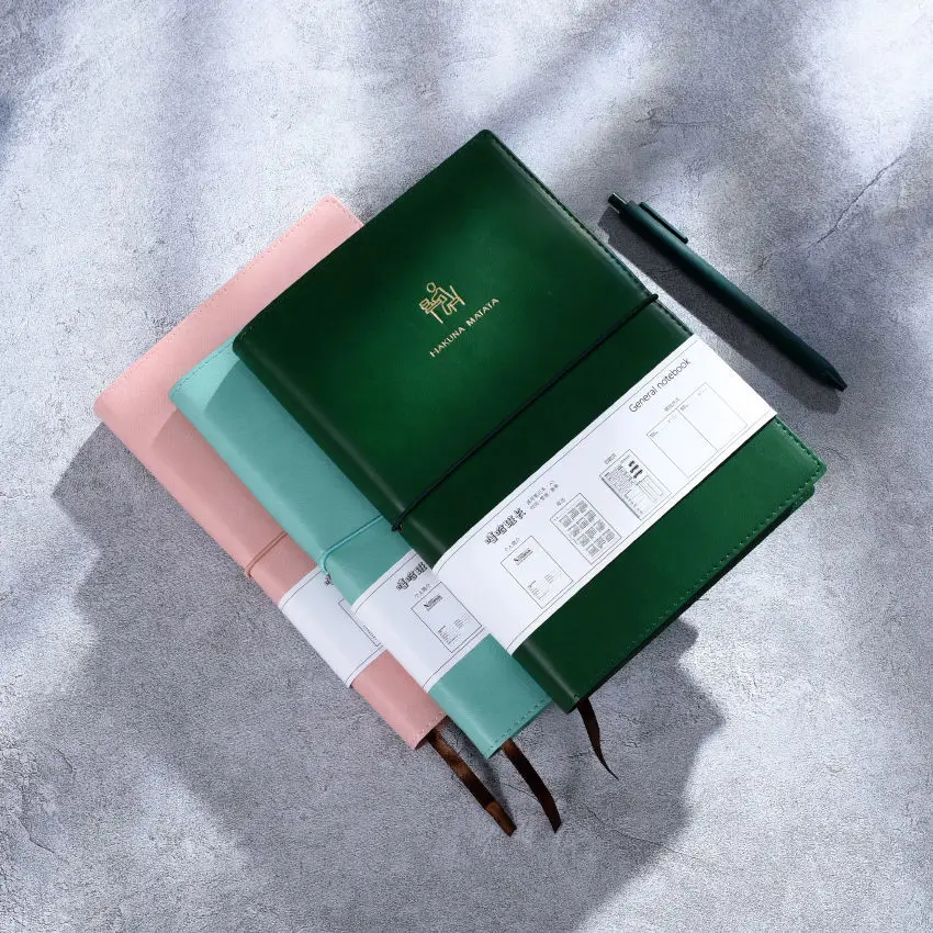 

New PU Cover Creative Trend A5 Notebook Beautiful Diary Hardcover Hand Book School Supplies