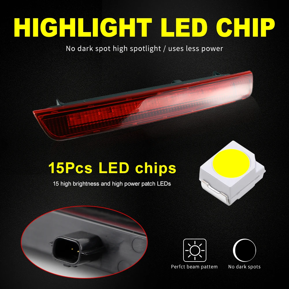 1 шт. 12 В IP65 водонепроницаемый высокий монтаж светодиодный стоп-сигнал задний