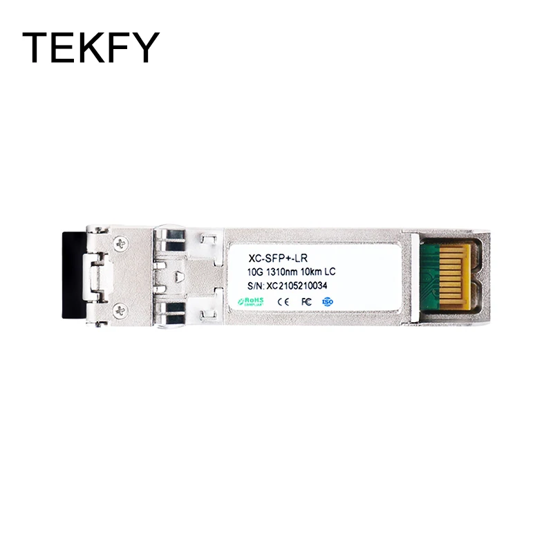 

LC Duplex 10G 10KM SFP Transceiver Module 1310nm Multimode Duplex Fiber Optic Ethernet SFP Switch Compatible with Mikrotik Cisco