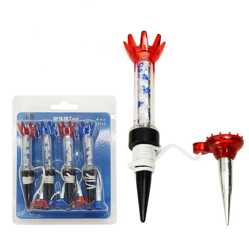 Tee With Package Magnetic Step Down Ball Holder Tee Golf Outdoor Sport Accessories