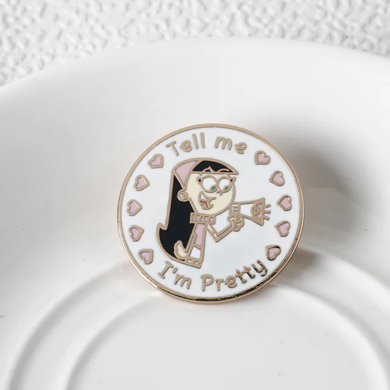 Горячая аниме-анимация общевые комедия семья Ванда Тимми брошь значок