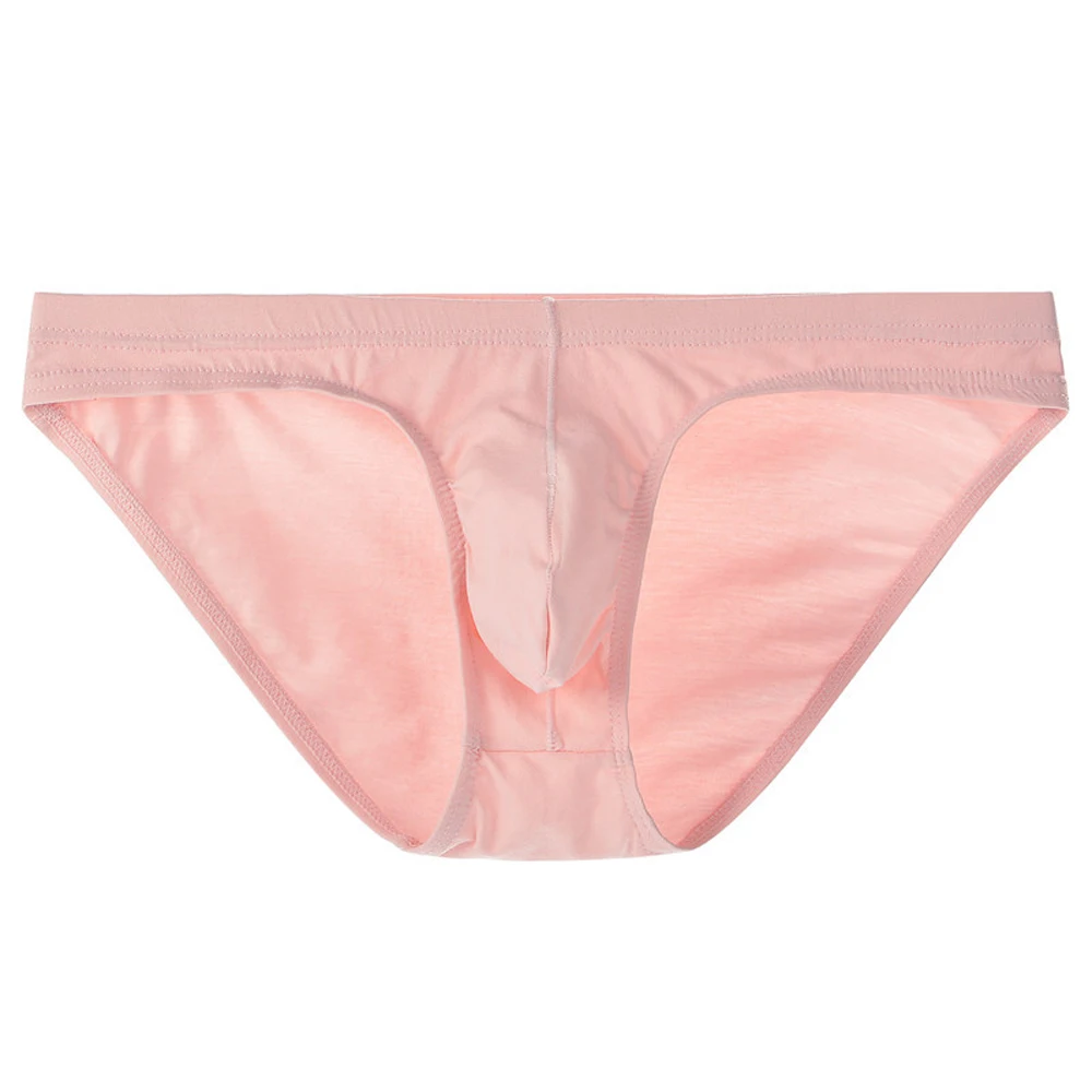 

Men Cotton Sweat Cock Pouch Briefs Low Waist Shorts Bulge Soft Breathable Underpants Sports Teenage U Convex Panties